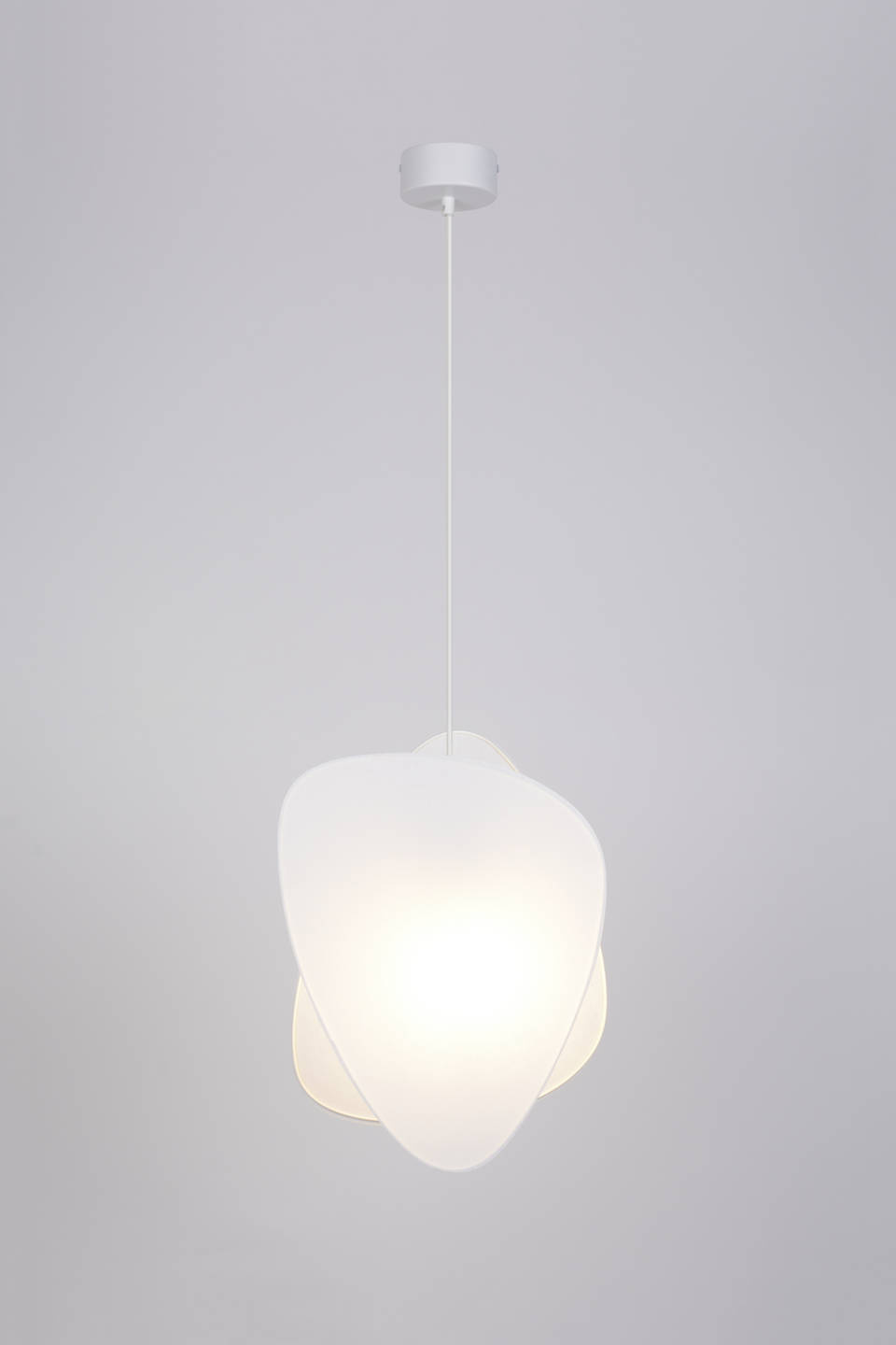 Market Set :: Hanging lamp Screen white shade H: 44,5 cm