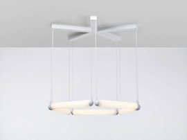Brokis :: Lampa wisząca Puro Contour Hexagon biała szer. 132 cm