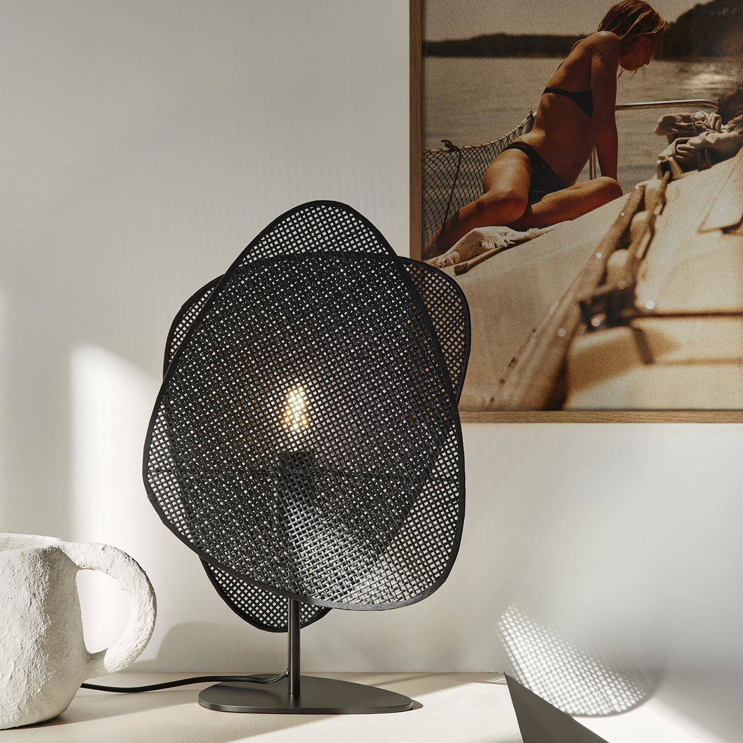 Market Set :: Table lamp Screen black H: 51 cm