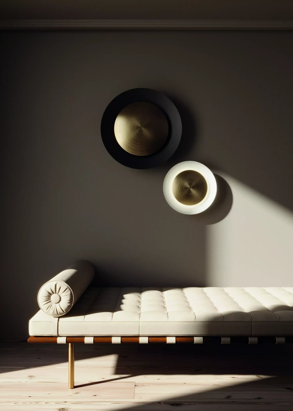 Aromas :: Wandlampe aus Metall Coss Durchmesser 60 cm weiß