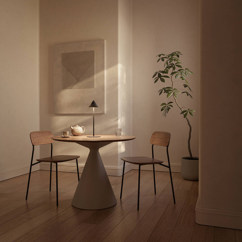 Aromas :: Lampa stołowa Anza wys. 39,5 cm czarny marmur