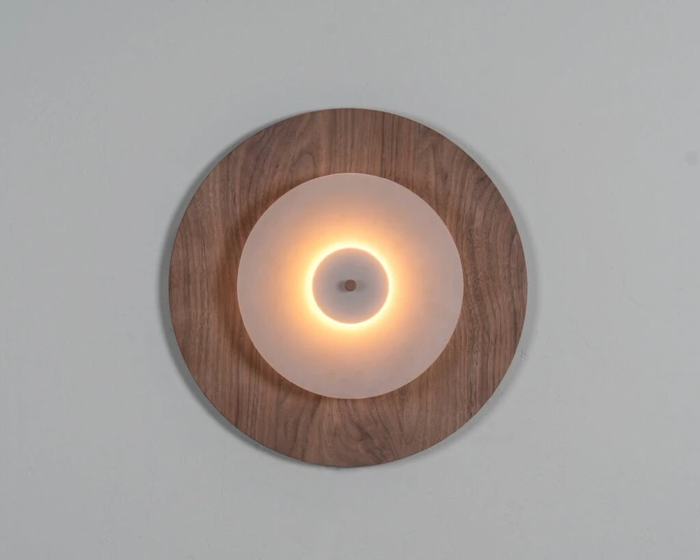 Loftlight :: Lampa ścienna / kinkiet Aeroplan Wood śr. 32 cm 