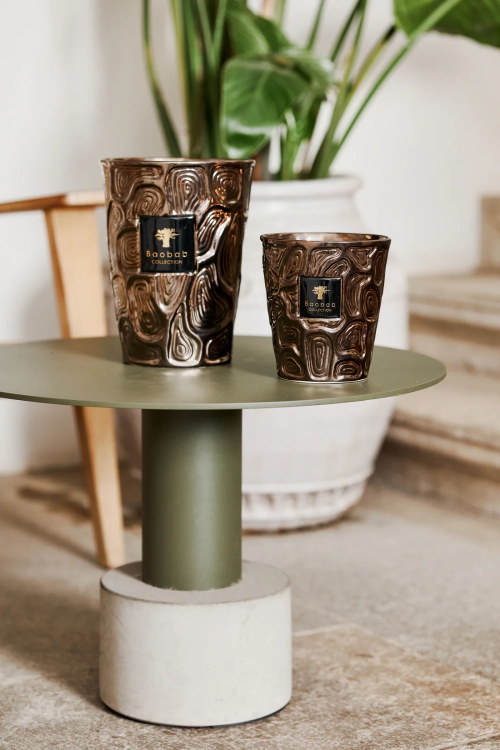 Baobab :: Ksar Sultan Scented Candle Sea Salt / Papyrus Flower / Moss