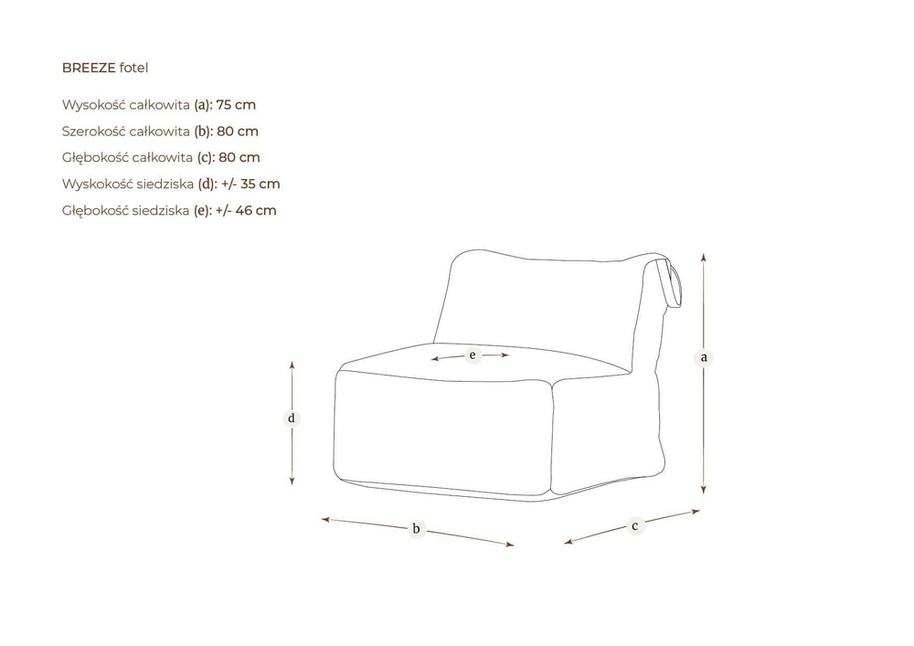Garden Rabbit :: Breeze garden chair, width 80 cm, color to choose from