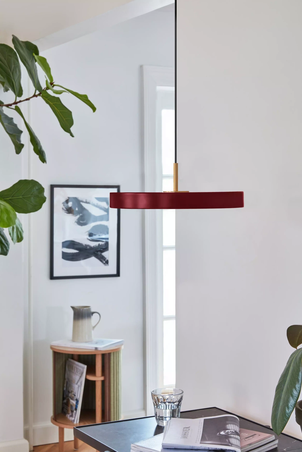 Umage :: Asteria Mini red hanging lamp, diameter 31 cm
