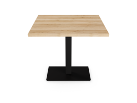 Loft Decora :: Tisch aus Holz Flat Quadrat Restaurant Breite 90 cm schwarz