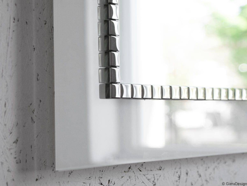 GieraDesign :: Bathroom mirror Bracelet SQ rectangular white 60x80 cm
