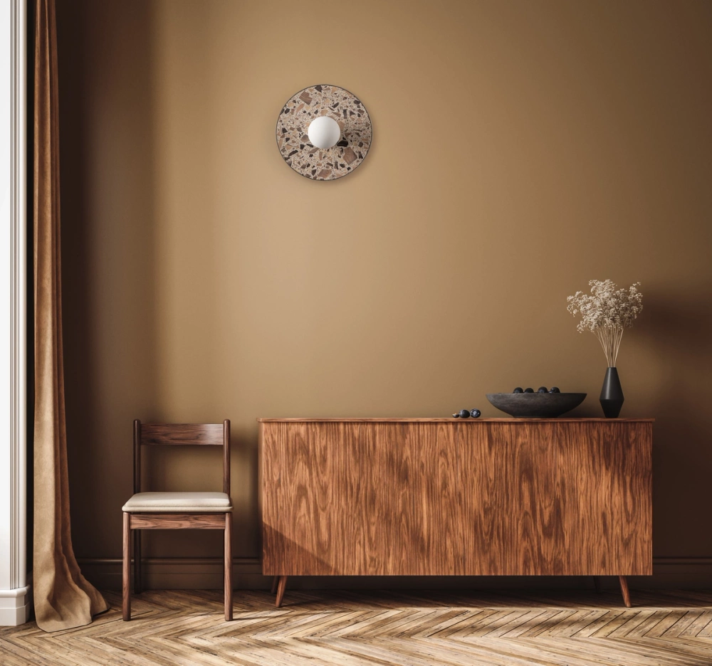 Kaspa :: Legra Wandleuchte / Wandleuchte, Breite 30 cm, Creme IP44