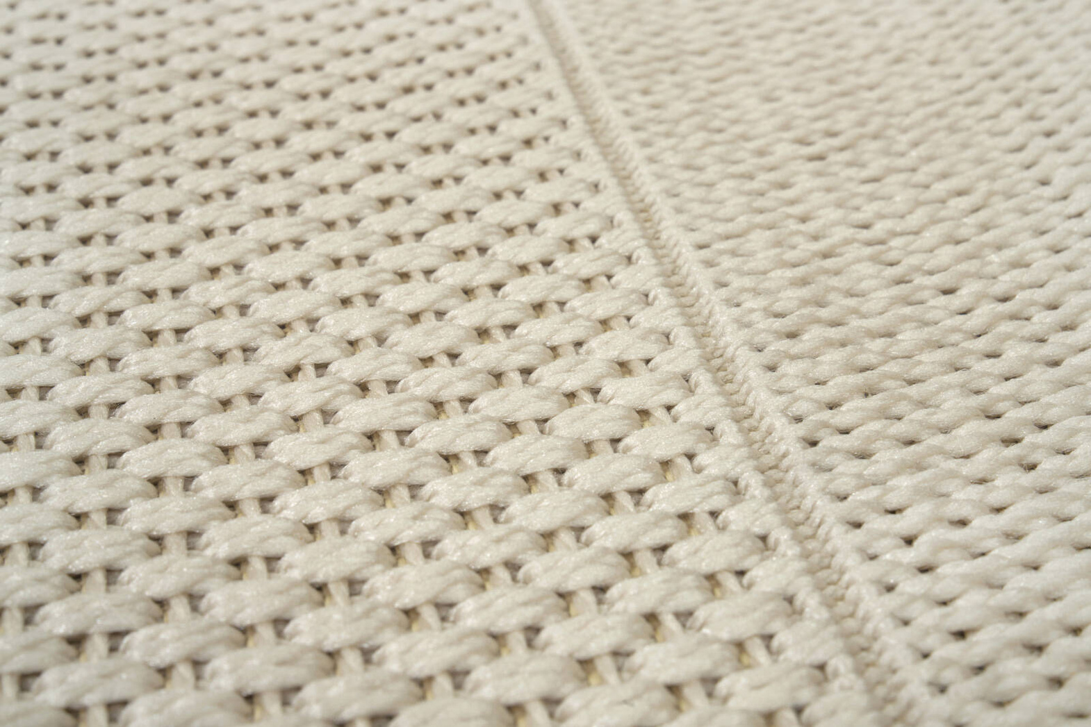 Carpet Decor :: Deserto Outdoor Teppich weiß pflegeleicht