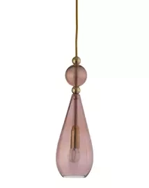 EBB & FLOW :: Smykke Hanging Lamp ?12.5cm golden smoke/crystal ball
