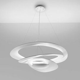 Artemide :: Hängelampe aus Aluminium Pirce Breite 97 cm weiß