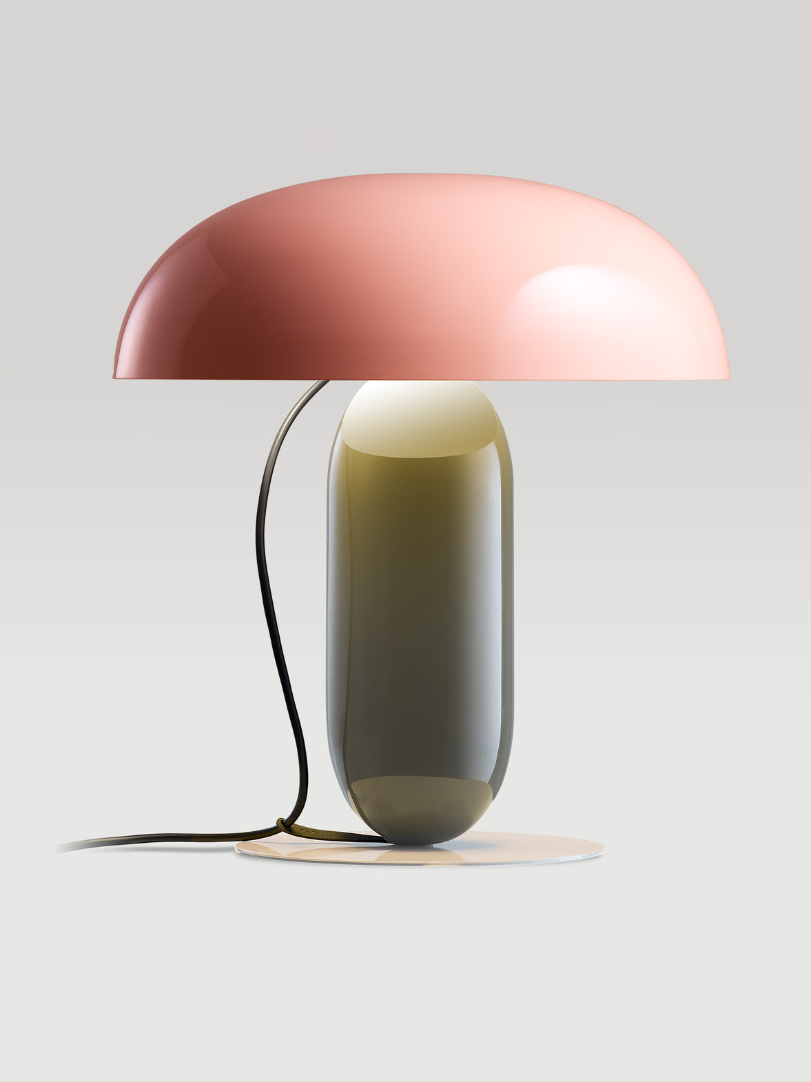 Marset :: Lampa stołowa Gambosa M wys. 41,3 cm różowo-szary