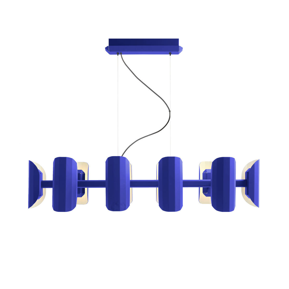 Kaspa :: Apolin Mehrarm-Pendelleuchte, Breite 120 cm, Kobalt