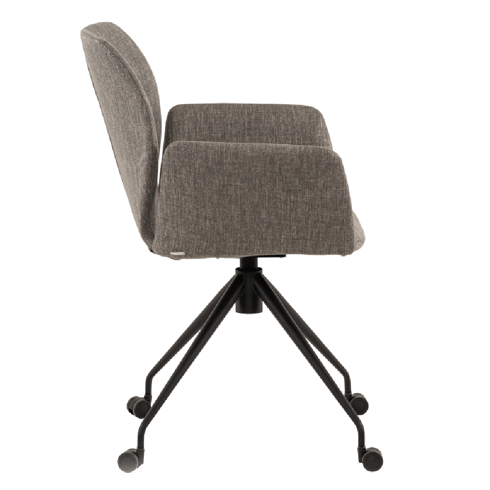 Mobitec :: Mood 95 office chair, swivel, 60 cm wide, with armrests, gray