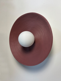 Aromas :: Lampa ścienna / kinkiet Dana śr. 35 cm kolor dark auburn