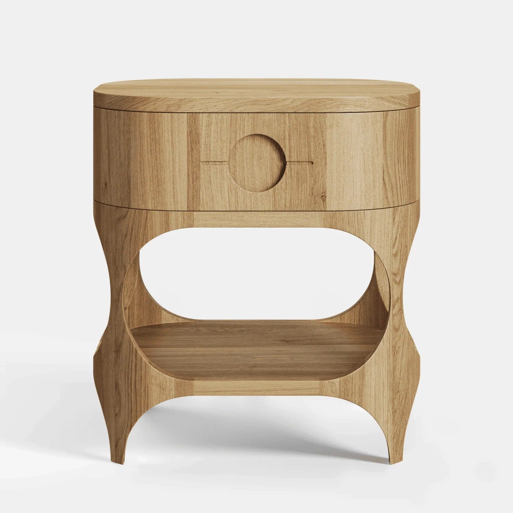 Table4U ::  Stolik nocny dębowy Luna szer. 50 cm