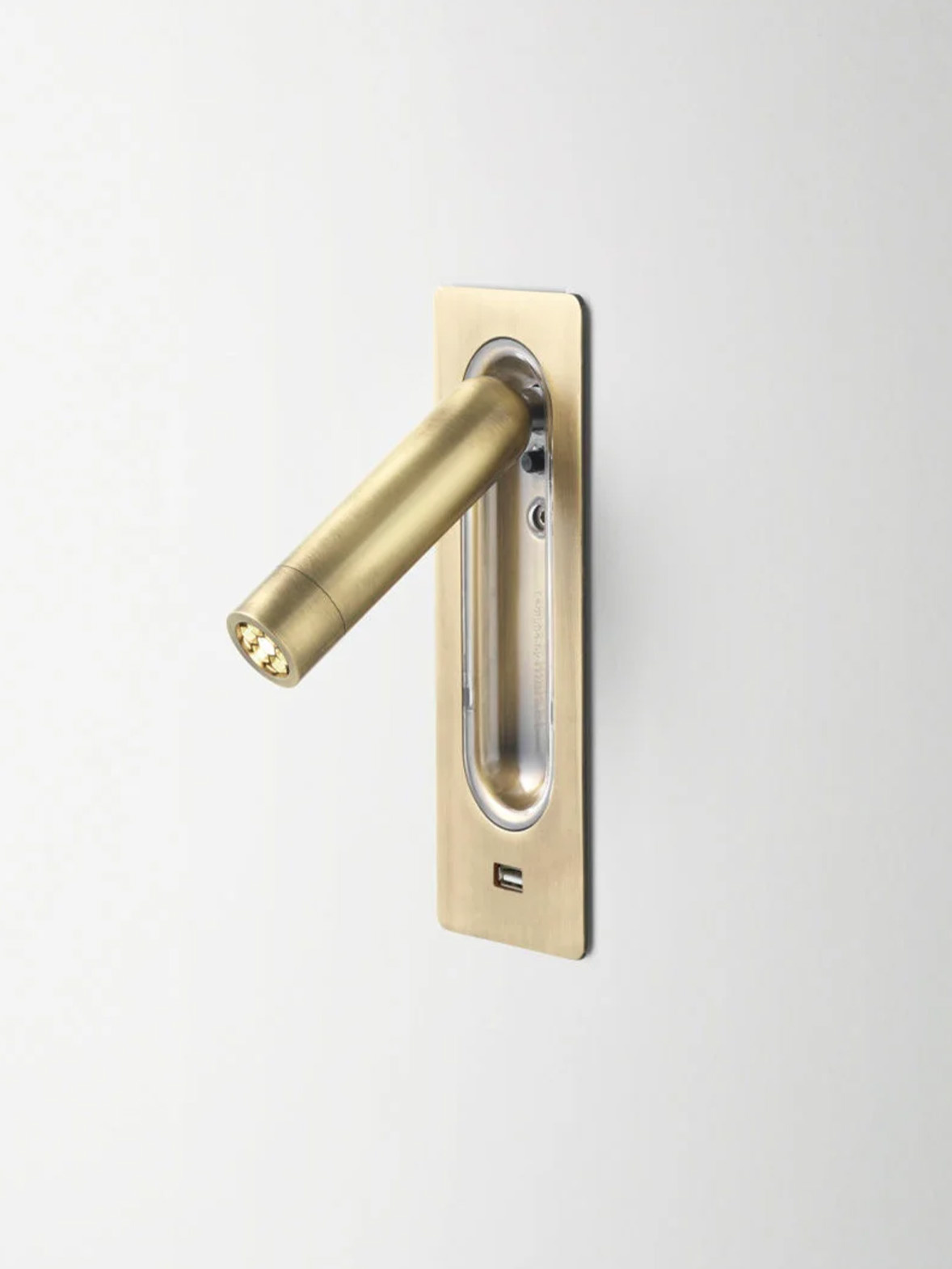 MARSET :: Ledtube USB wall lamp, height 17 cm, gold