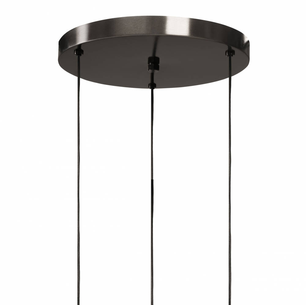 Kaspa :: Alur 2 three-light titanium pendant lamp