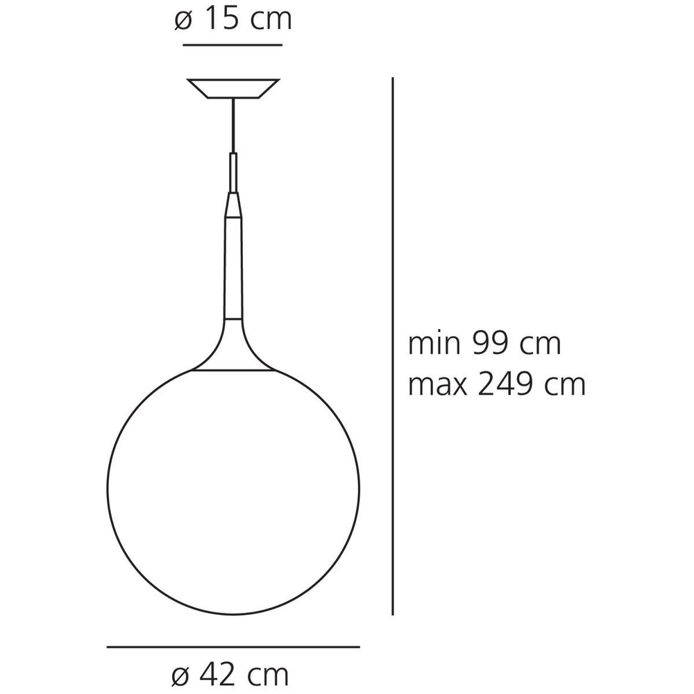Artemide :: Pendant lamp Castore white 42 cm