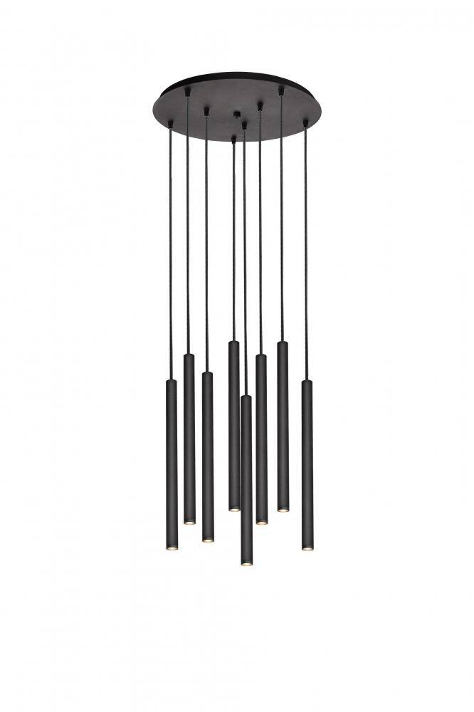 Kaspa :: Lampa wisząca Roll 8 New śr. 48 cm czarna