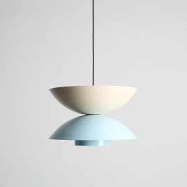 Artera :: Minimalist OTTI Cream/Baby Blue/Baby Blue table lamp (ø37cm)