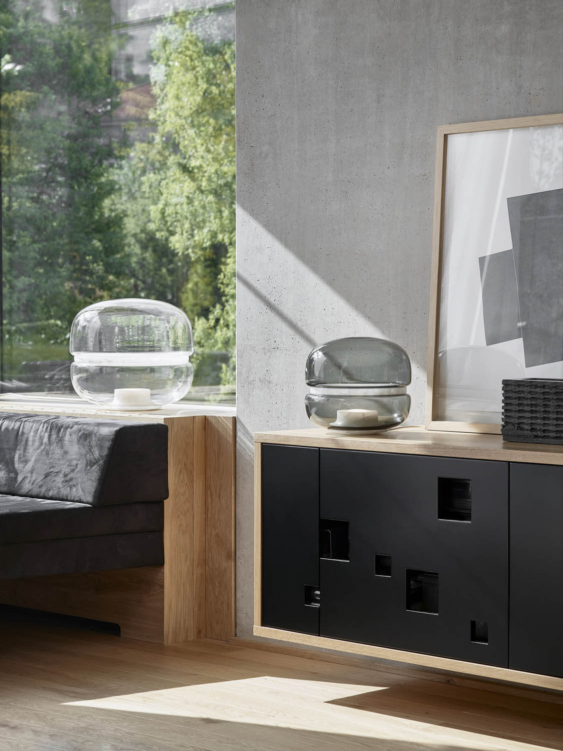 Brokis :: Lampa Macaron Small śr. 30 cm transparetny szary