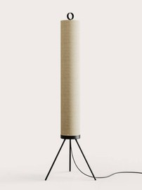 Aromas :: Lampa podłogowa Nooi z lnianym kloszem wys. 137 cm beżowa