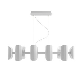 Kaspa :: Lampa wisząca wieloramienna Apolin szer. 120 cm biała