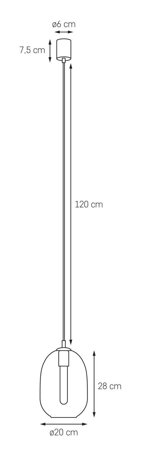 Kaspa :: Lampa wisząca Onyx czarna