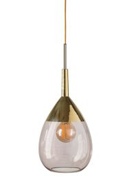 EBB & FLOW :: Hanging Lamp Lute ?22cm obsidian/gold