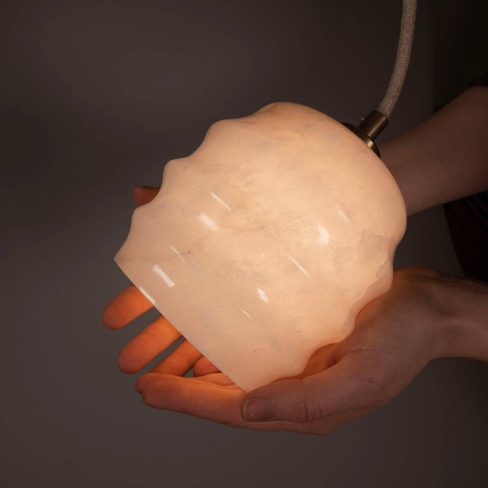 Embassy Interiors :: Kalliope Alabaster Pendelleuchte, Durchmesser 13 cm