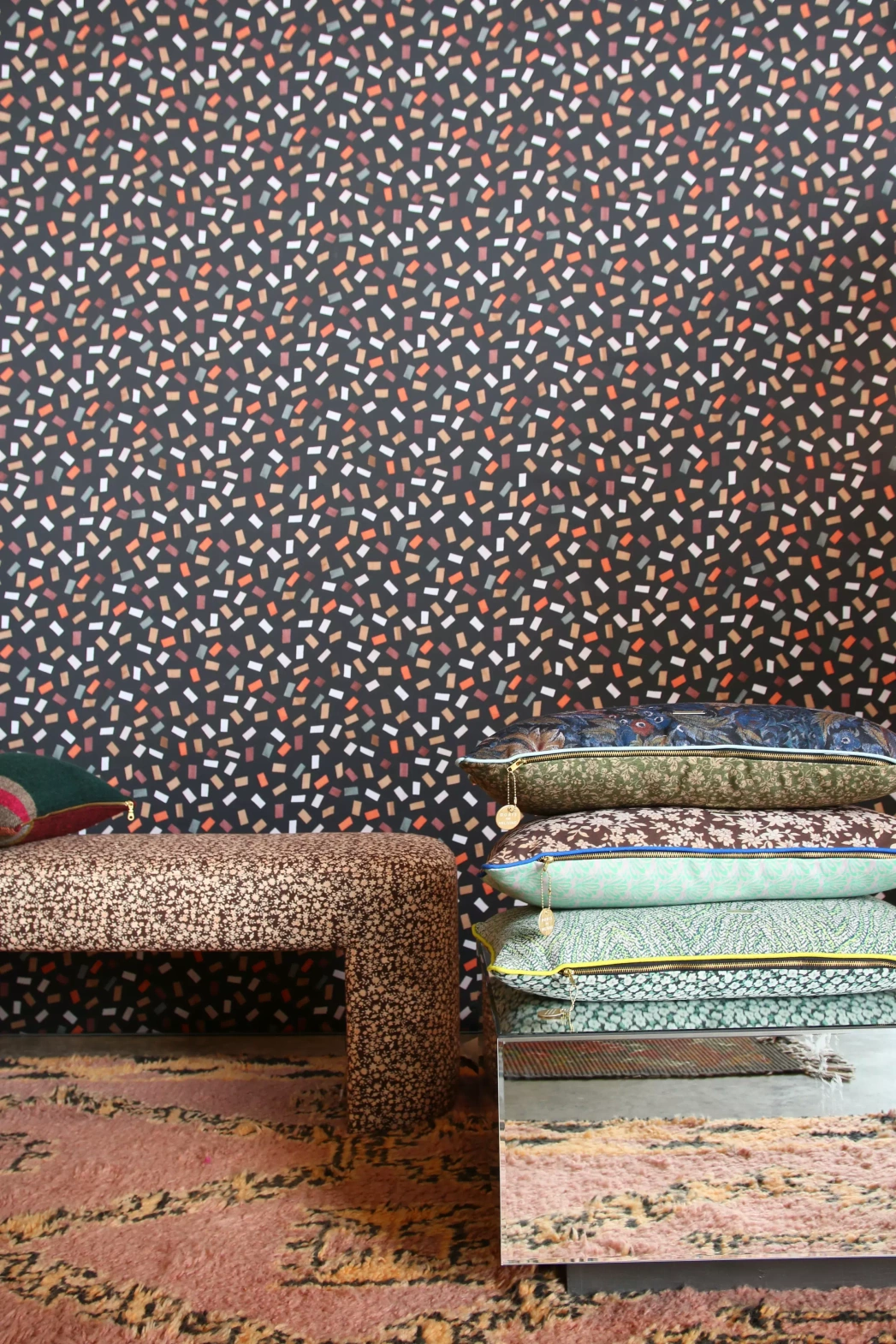 HKliving :: Stolik kawowy Block lustrzany szer. 40 cm