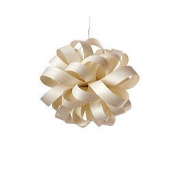 Lzf :: Hängelampe aus Holz Agatha Ball Durchmesser 80 cm braun