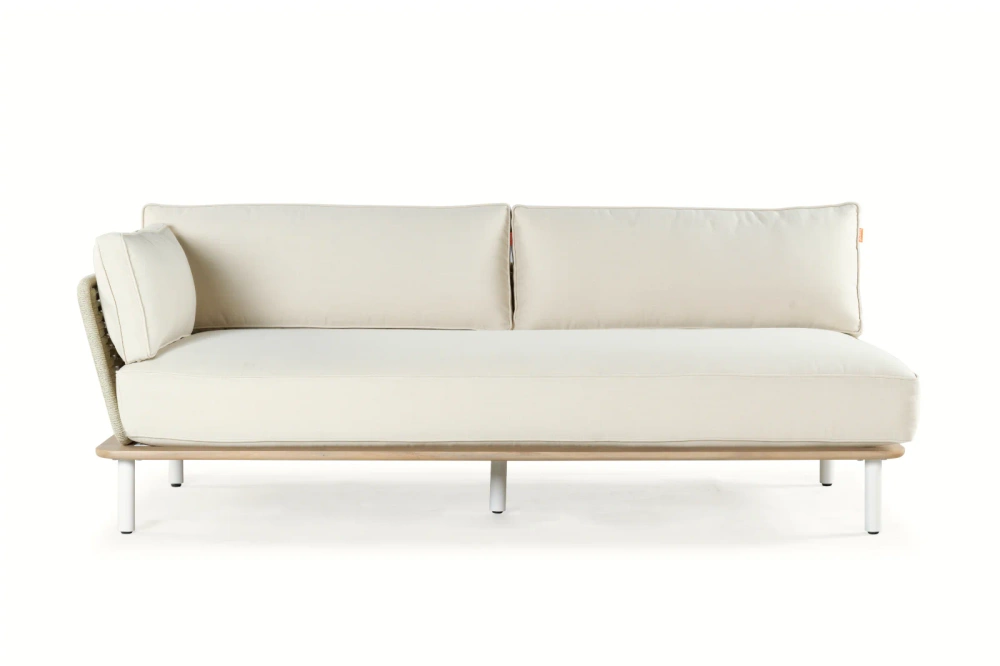 Kunesti :: Grab a moment 2-seater garden sofa, left, beige, width 208 cm