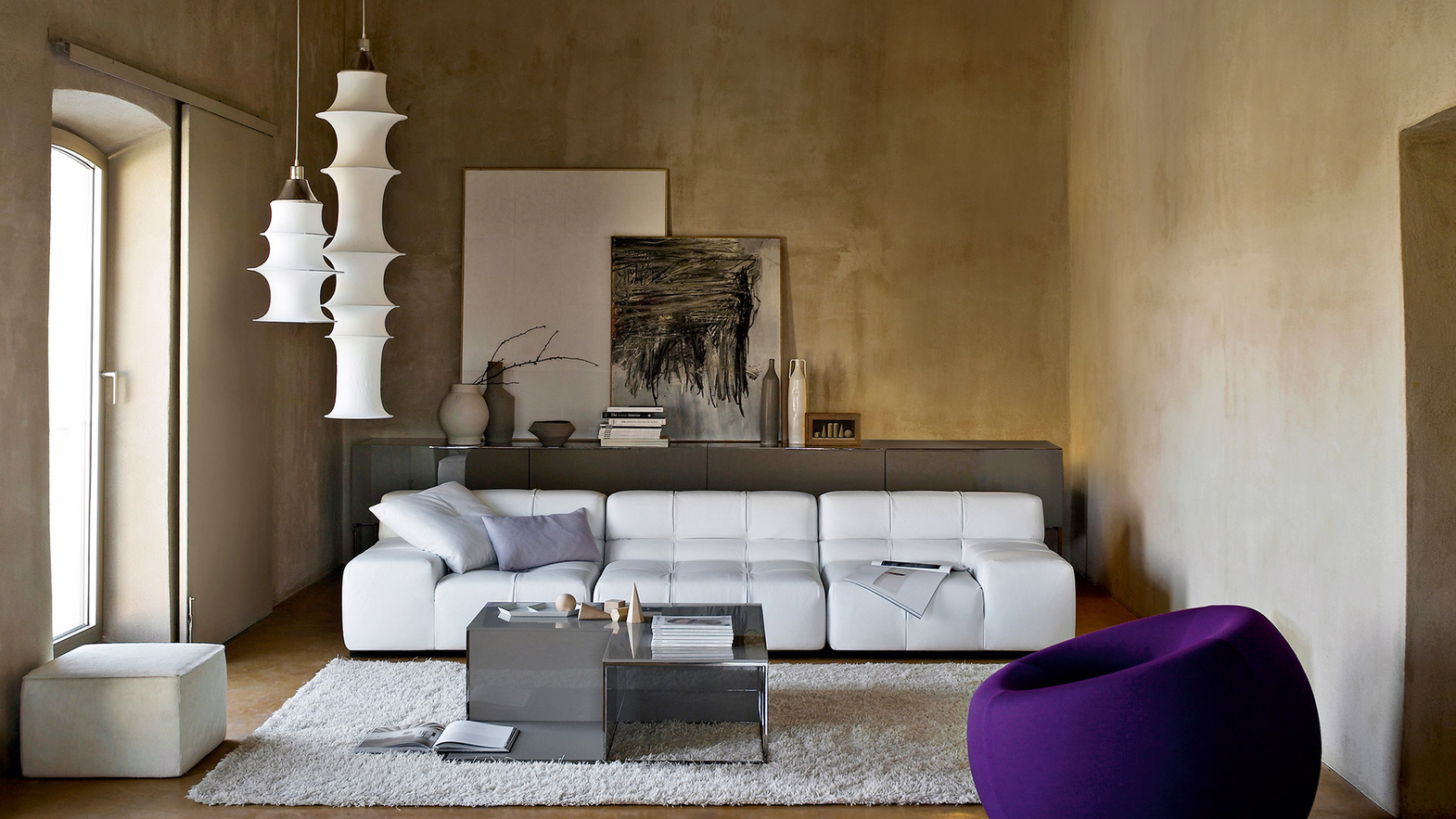 Artemide :: Falkland hanging lamp, height 165 cm, white