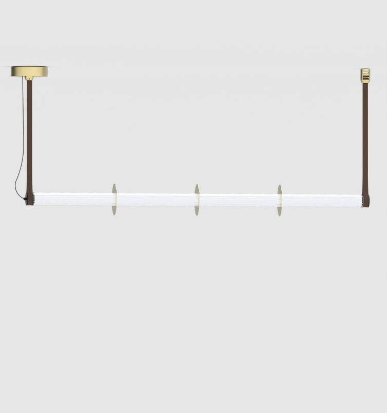 Robin :: Roseline Hängeleuchte, Breite 132 cm, goldbraun