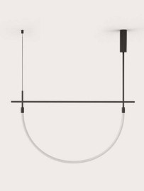 Aromas :: Cram single pendant lamp, width 110 cm, black and white