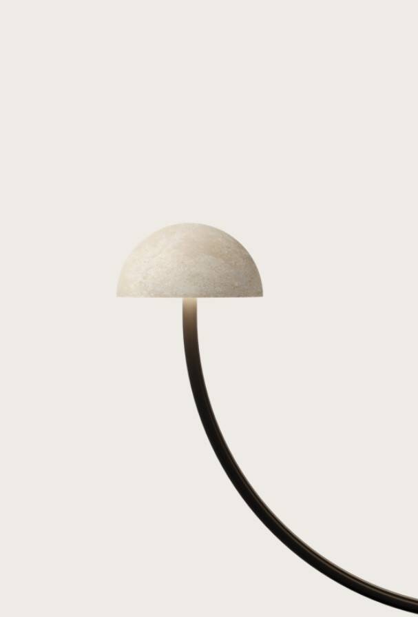 Aromas :: Dussa 6 pendant lamp, width 110 cm, gold, white marble