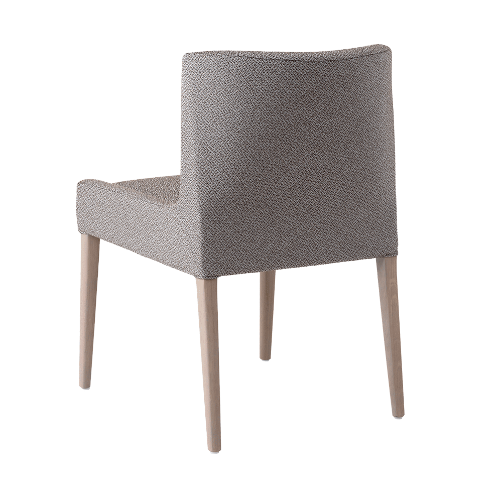 Mobitec :: Margaux C01 upholstered chair, gray, width 54 cm, wooden legs