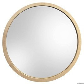 GieraDesign :: Scandinavian mirror Scandi Wood round frame with plywood dia. 50