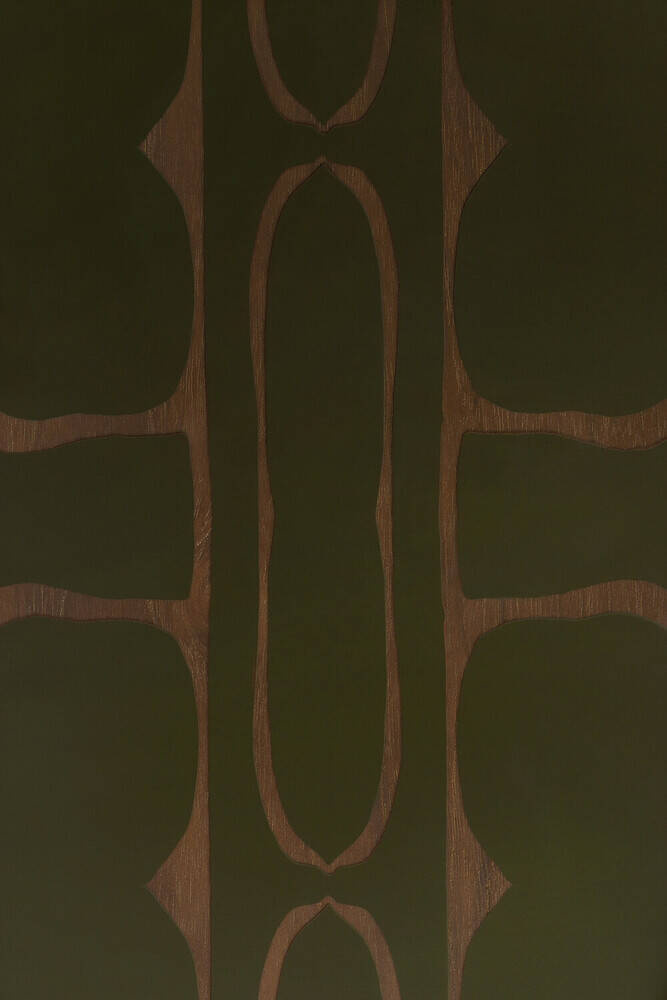 Ethnicraft :: Second Nature Tablett, Dunkelgrün, Breite: 43 cm