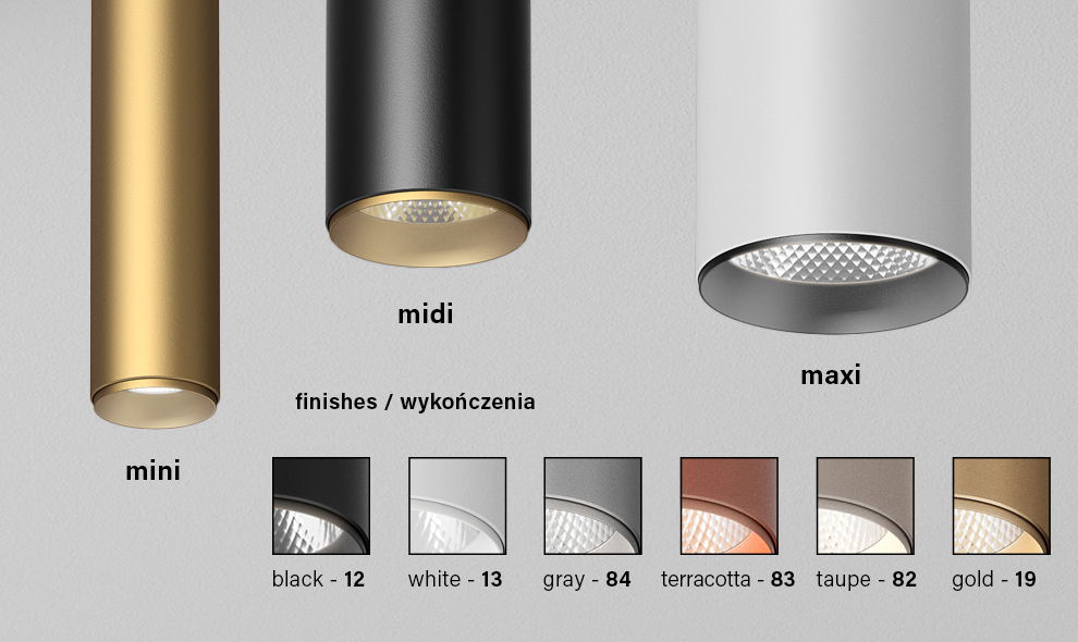 AQForm :: Oprawa Pet midi LED M930 50° multitrack wys. 15,3 cm biała