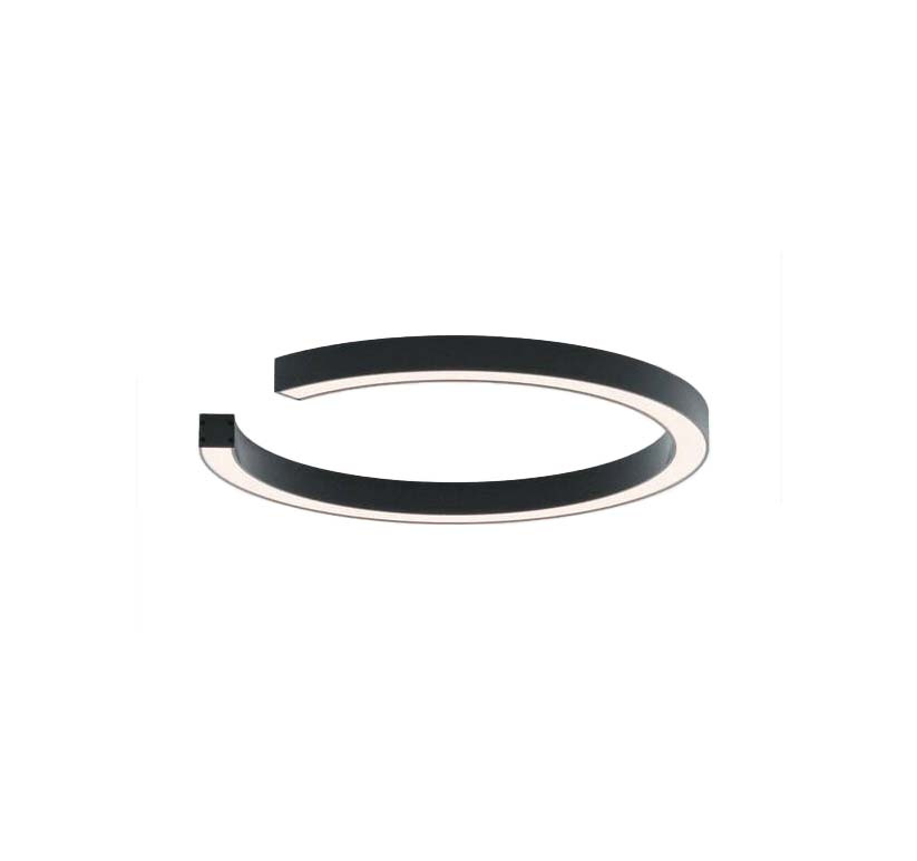 Robin :: Roberta Direct ceiling lamp, black, diameter 65 cm