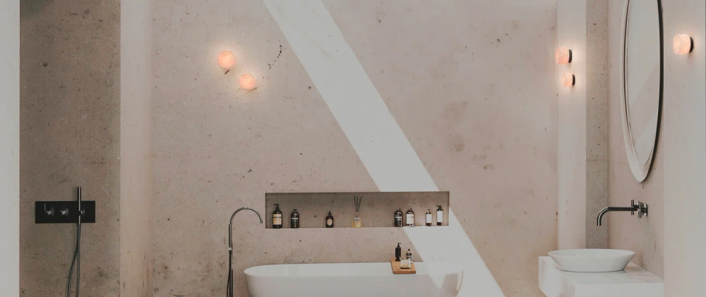 Robin :: Rock wall/ceiling lamp, diameter 9 cm, alabaster IP20 3000K