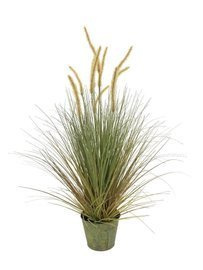 Miloo :: Gras Flower Ornament Höhe 80 cm grün