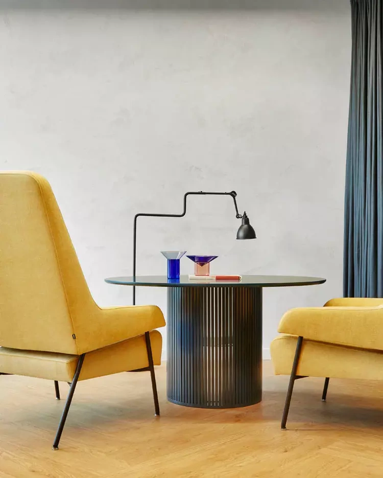 Loft Decora :: Cave round table brown/black dia. 110 cm