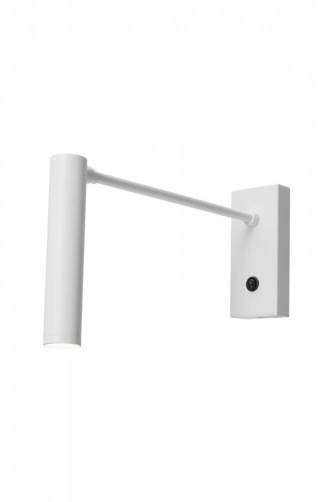 Kaspa :: Roll New wall lamp / sconce with arm, white