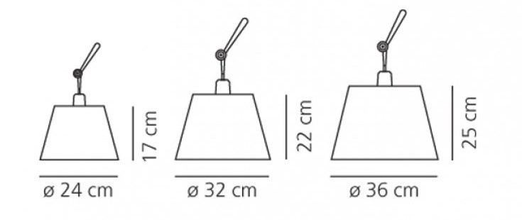 Artemide :: Abażur satynowy śr. 42 cm