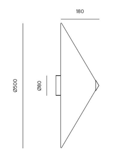 Aromas :: Ibre wicker wall lamp/sconce, diameter 50 cm