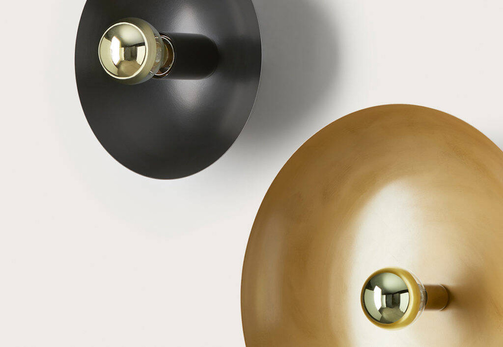 Aromas :: Wandlampe aus Metall Cropi Durchmesser 56 cm gold